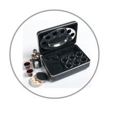 Portable Communion Set - Legacy Hard shell case with tray & annointing oil bottle